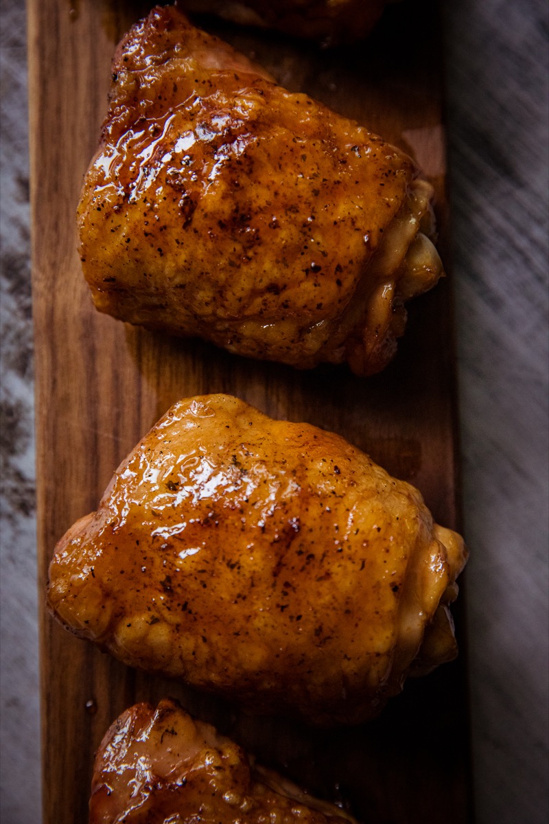 Chili Garlic Chicken Thighs