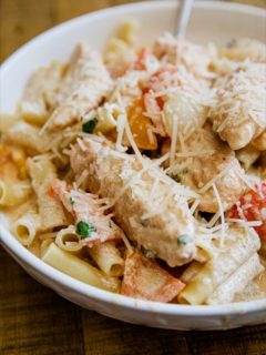 Traeger Creamy Chicken Pasta