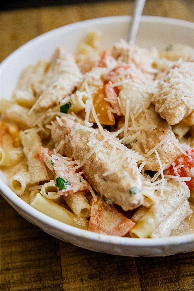 Traeger Creamy Chicken Pasta