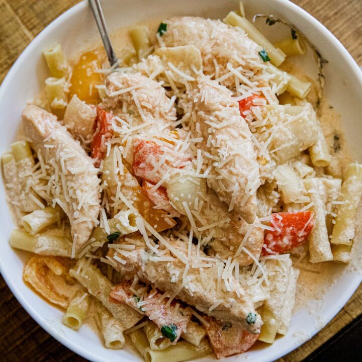 Traeger Creamy Chicken Pasta