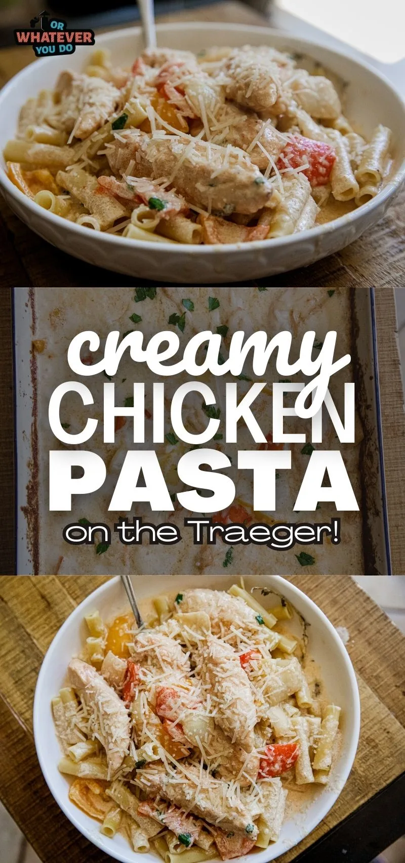 Traeger Creamy Chicken Pasta