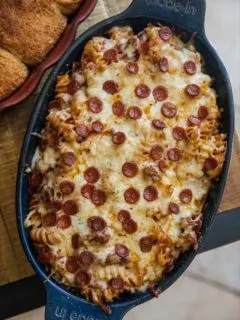 Traeger Pizza Pasta Hotdish