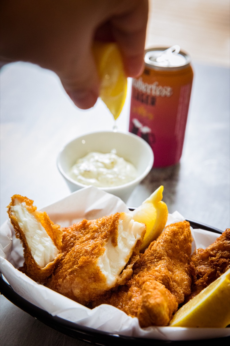 Beer Battered Halibut and Chips