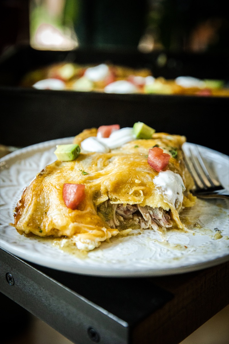 Green Chicken Enchiladas