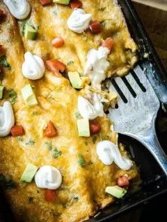 Green Chicken Enchiladas