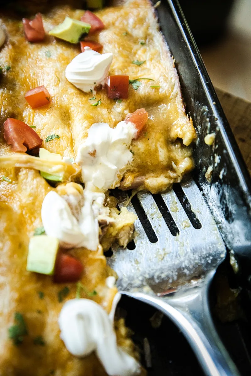 Green Chicken Enchiladas