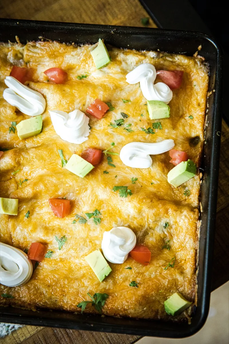 Green Chicken Enchiladas