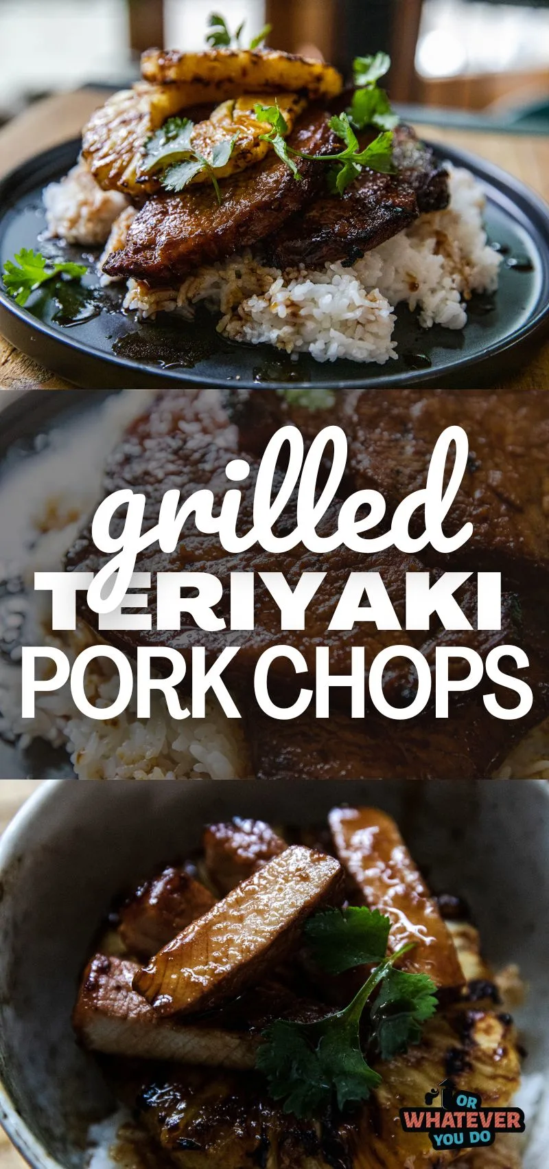 Grilled Teriyaki Pork Chops