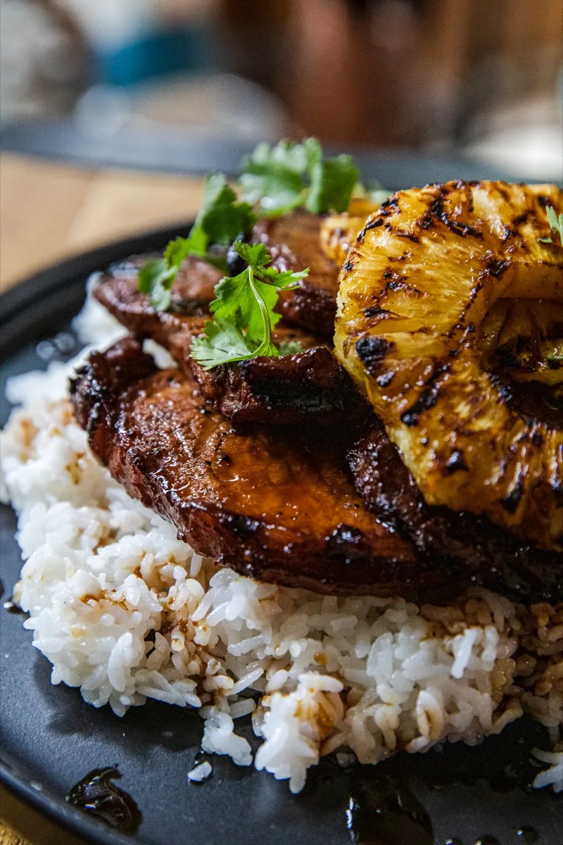 Grilled Teriyaki Pork Chops