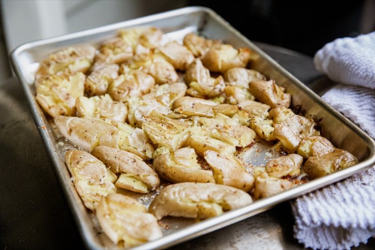 Traeger Smashed Fingerling Potatoes