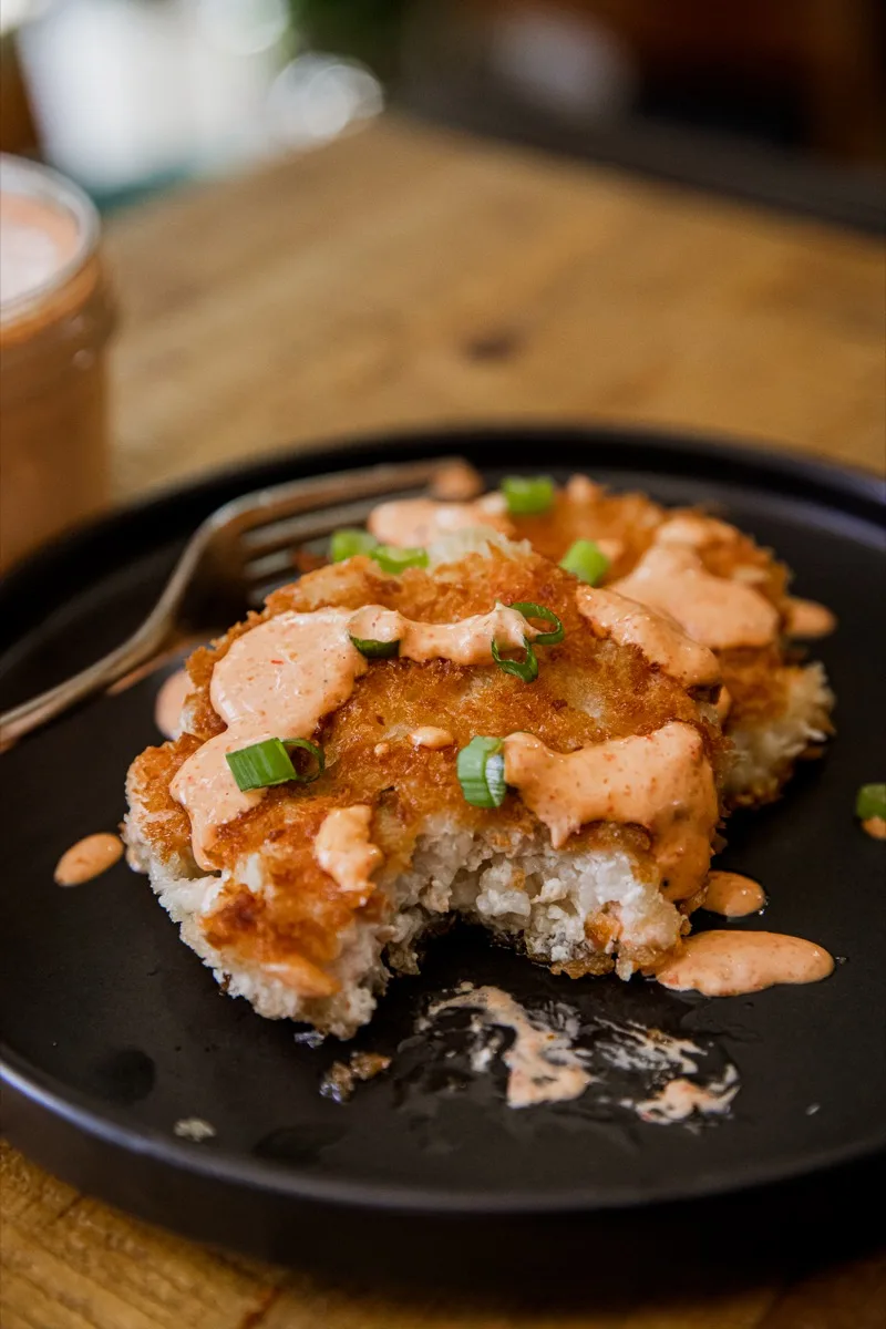 Poke Salmon Cakes