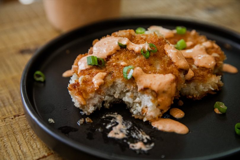 Poke Salmon Cakes