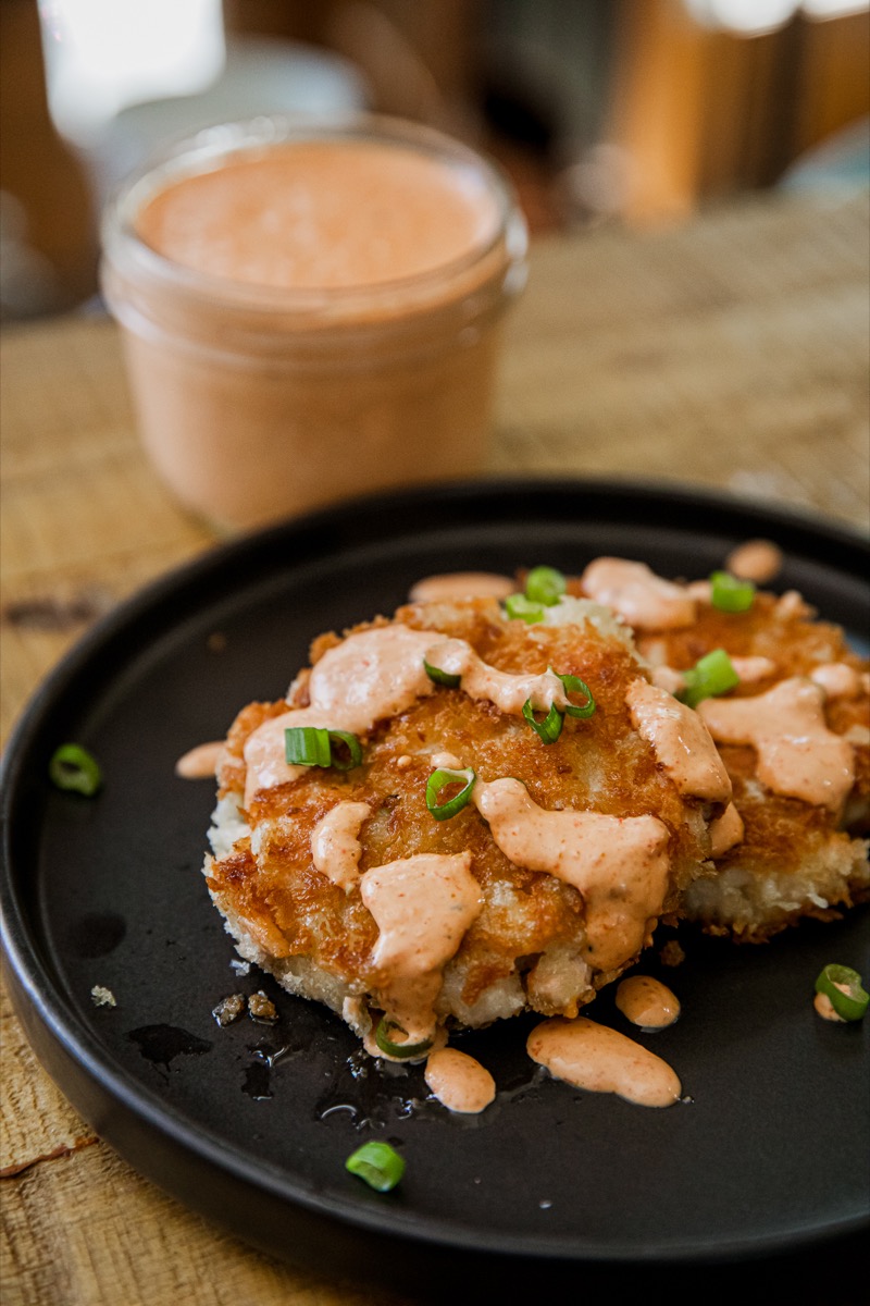 Poke Salmon Cakes