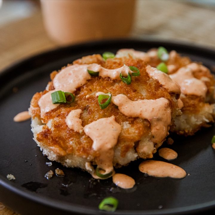 Poke Style Salmon Cakes