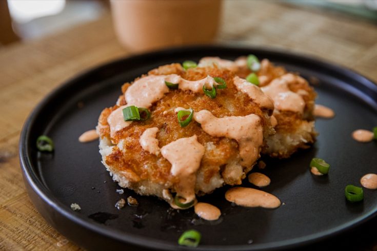 Poke Style Salmon Cakes