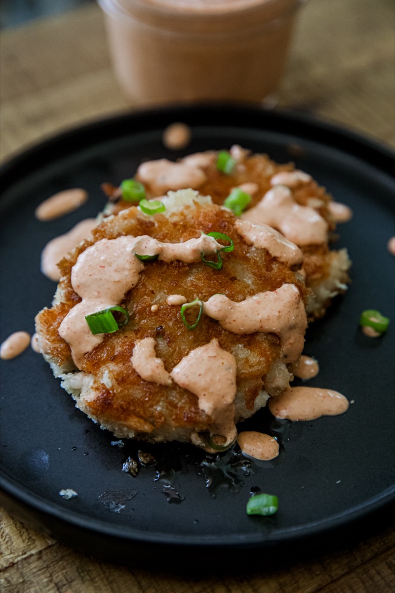 Poke Salmon Cakes