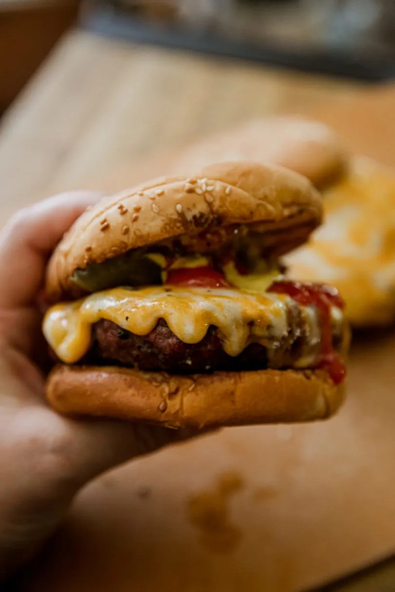 Traeger Smoked Cheeseburgers