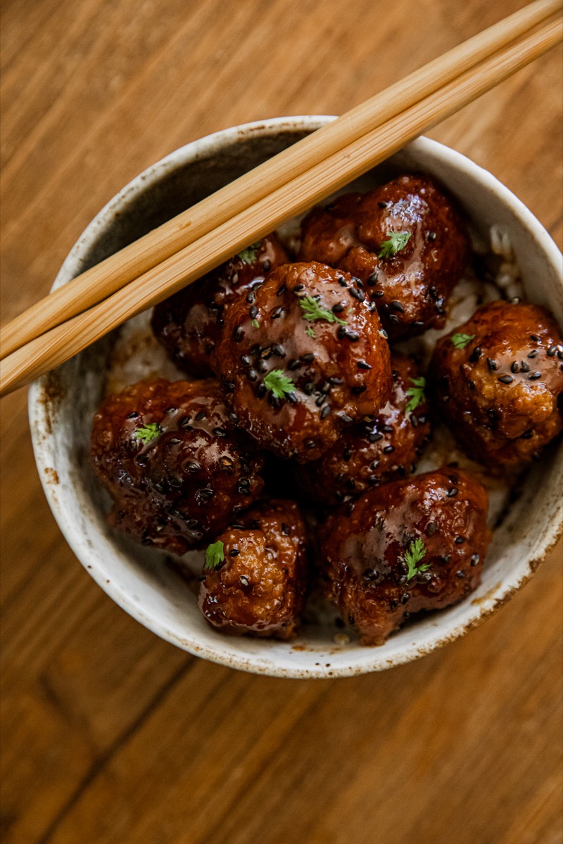 Blackstone Teriyaki Meatballs