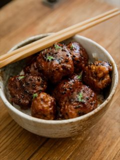 Blackstone Teriyaki Meatballs