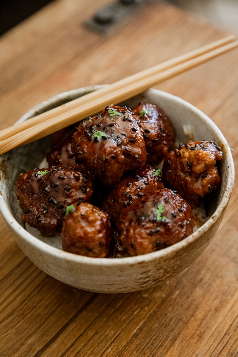 Blackstone Teriyaki Meatballs