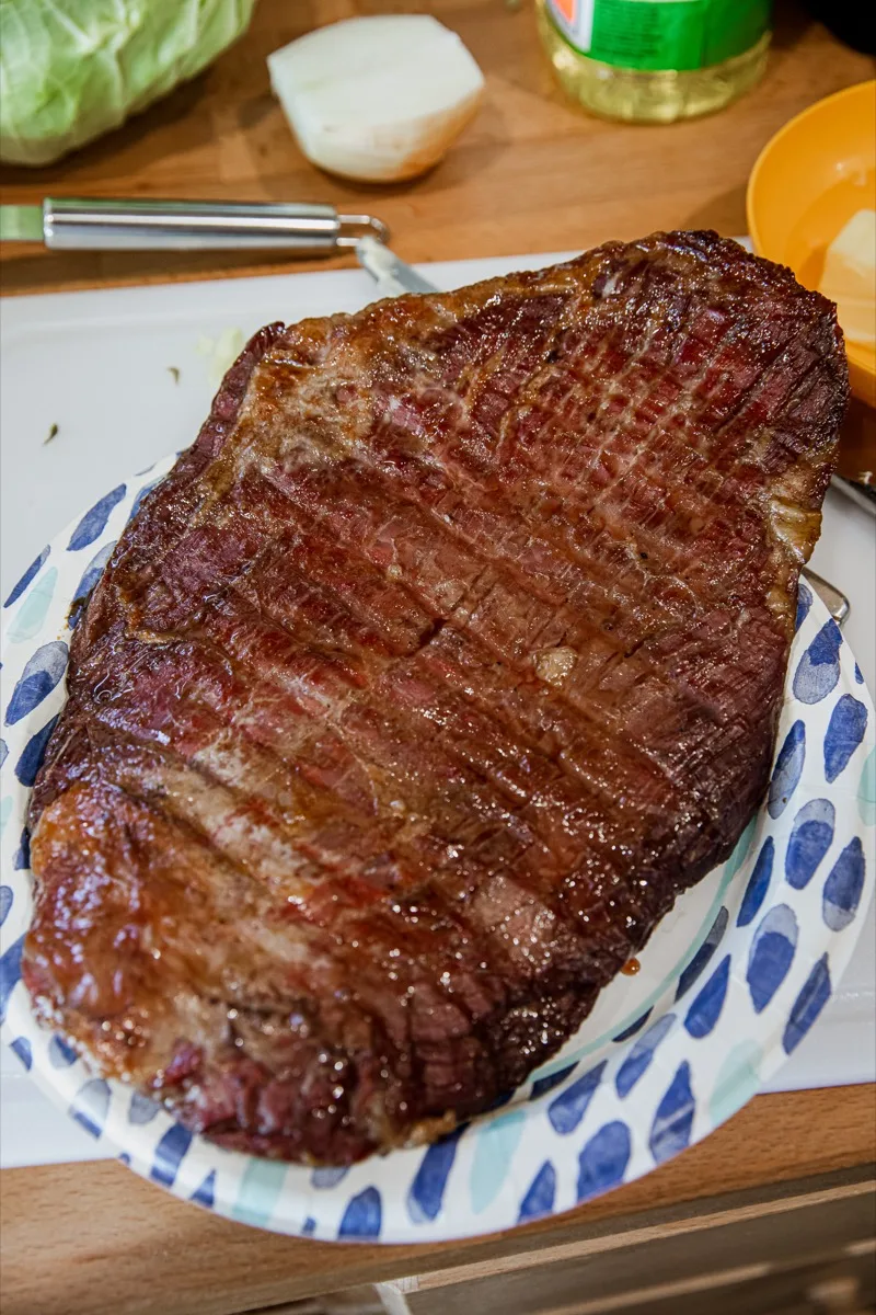 Smoked Bachan's Flank Steak