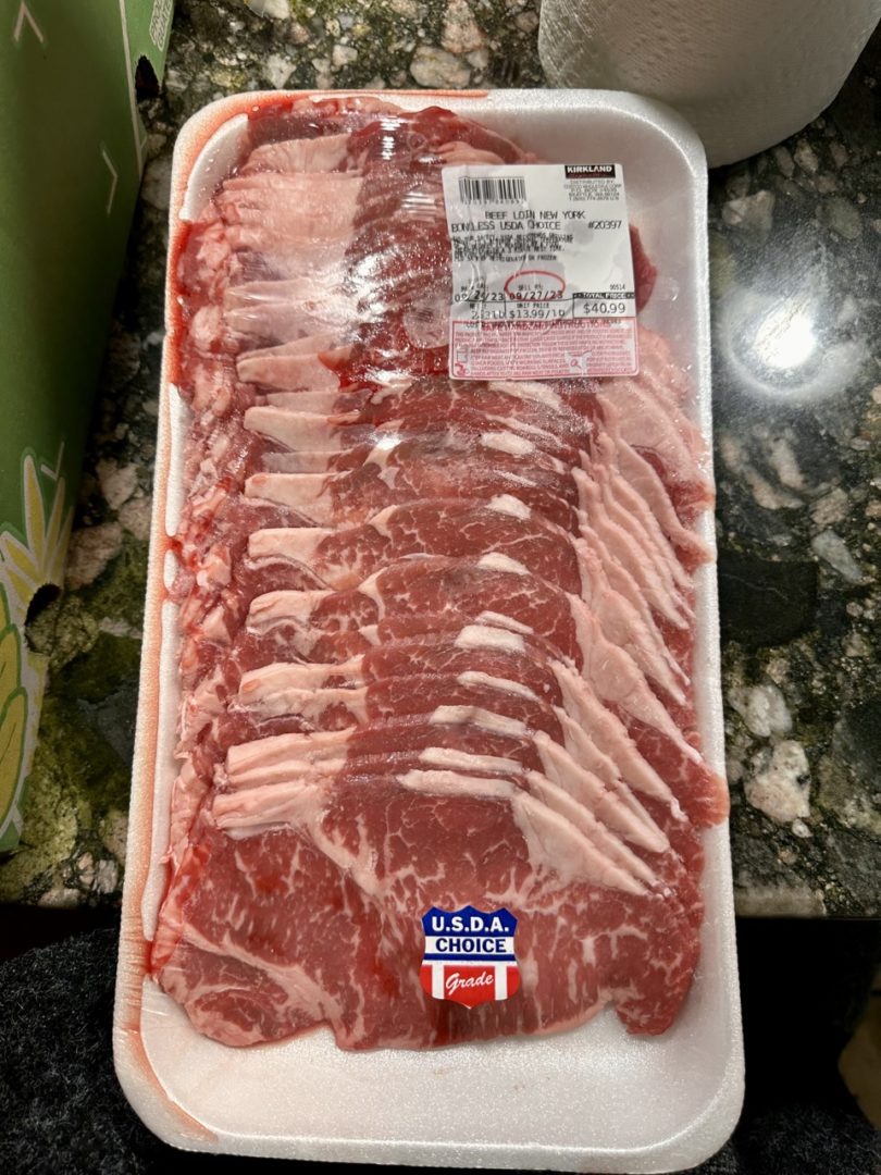 Costco Thin Sliced Steak