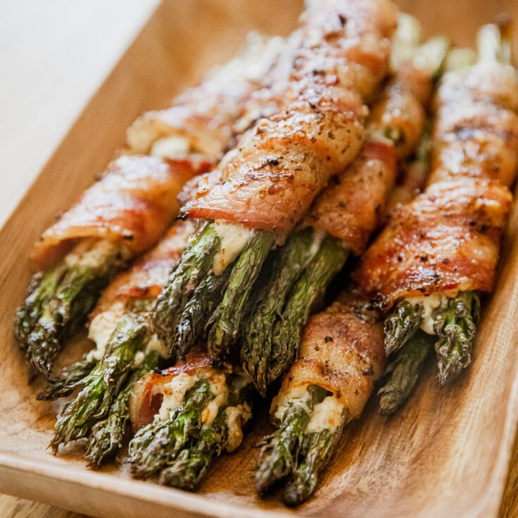 Traeger Grilled Bacon-Wrapped Asparagus