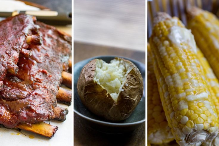 Smoked Ribs, Bakers, and Corn on the Cob