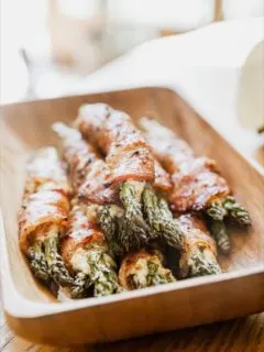 Traeger Grilled Bacon Wrapped Asparagus