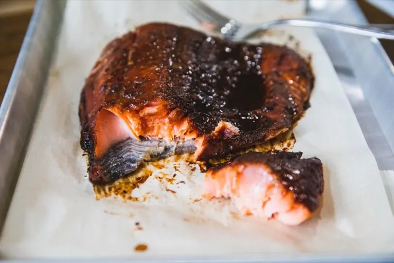 Traeger Spicy Marinated Salmon