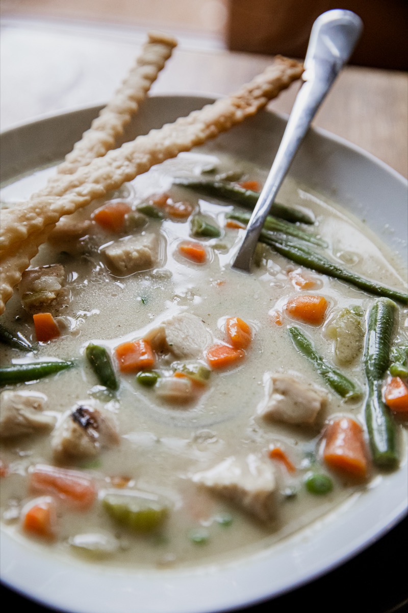 Smoked Chicken Pot Pie Soup