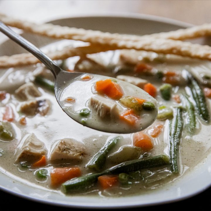 Smoked Chicken Pot Pie Soup-image