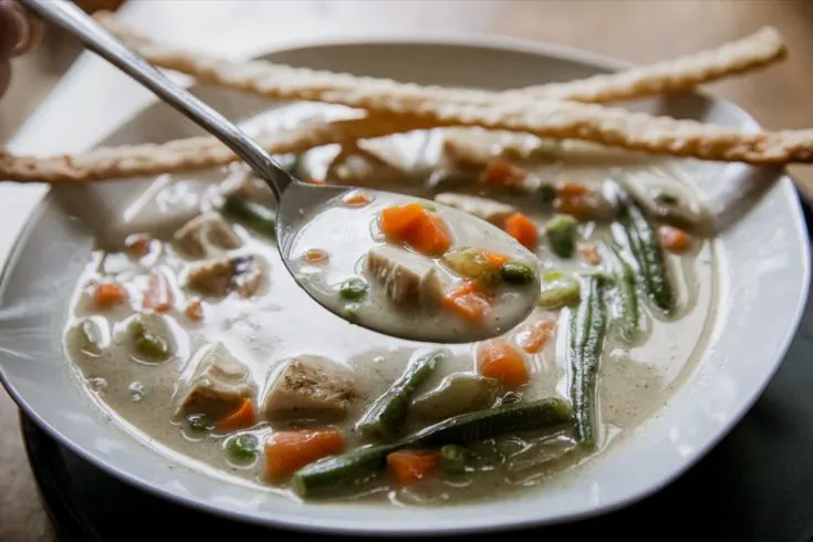 Smoked Chicken Pot Pie Soup