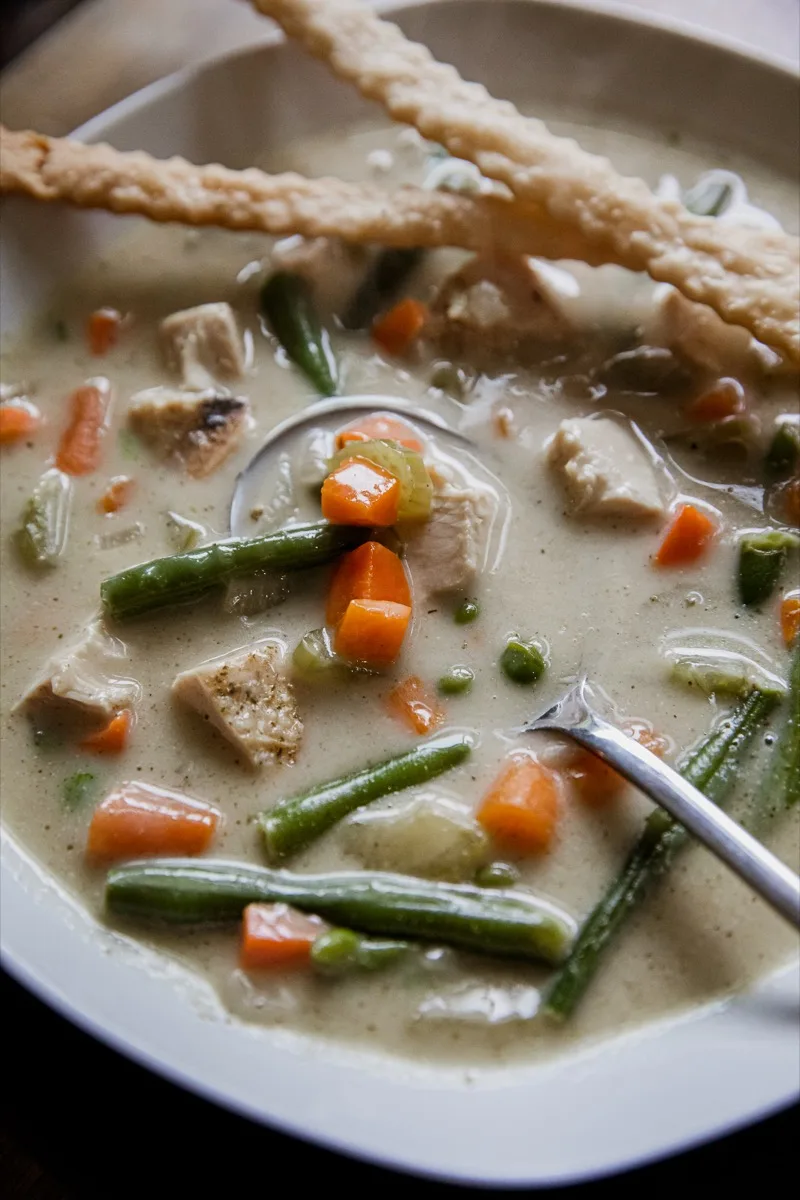 Smoked Chicken Pot Pie Soup