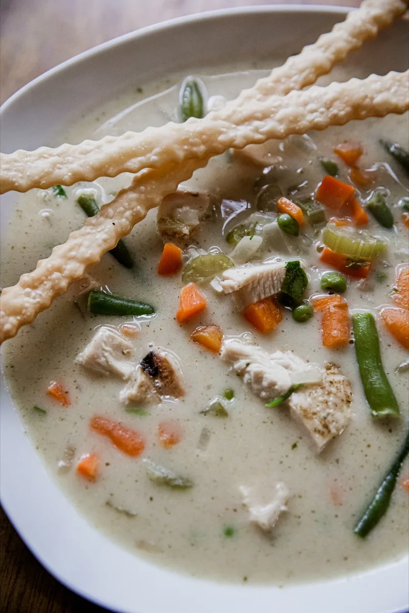 Smoked Chicken Pot Pie Soup