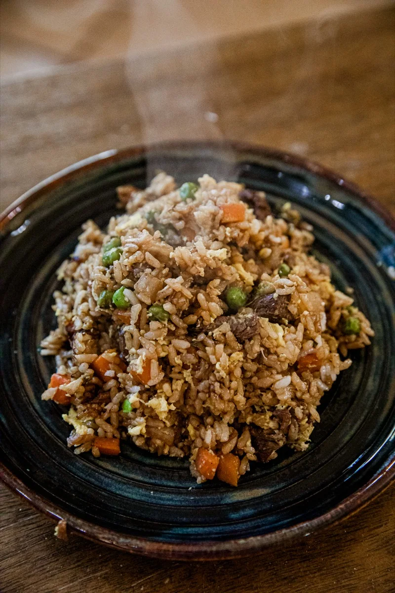 Blackstone Beef Fried Rice