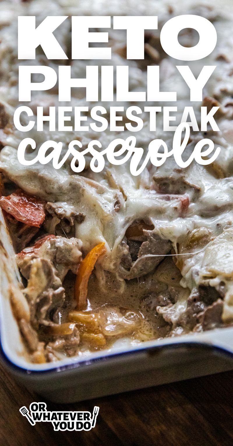 Keto Cheesesteak Casserole