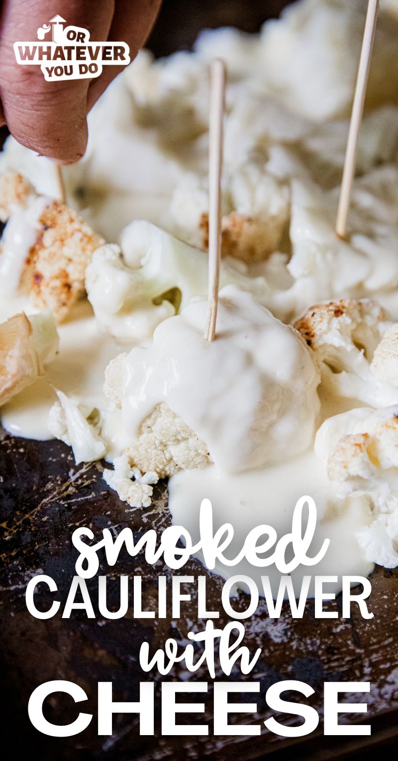 Smoked Cauliflower With Cheese Sauce