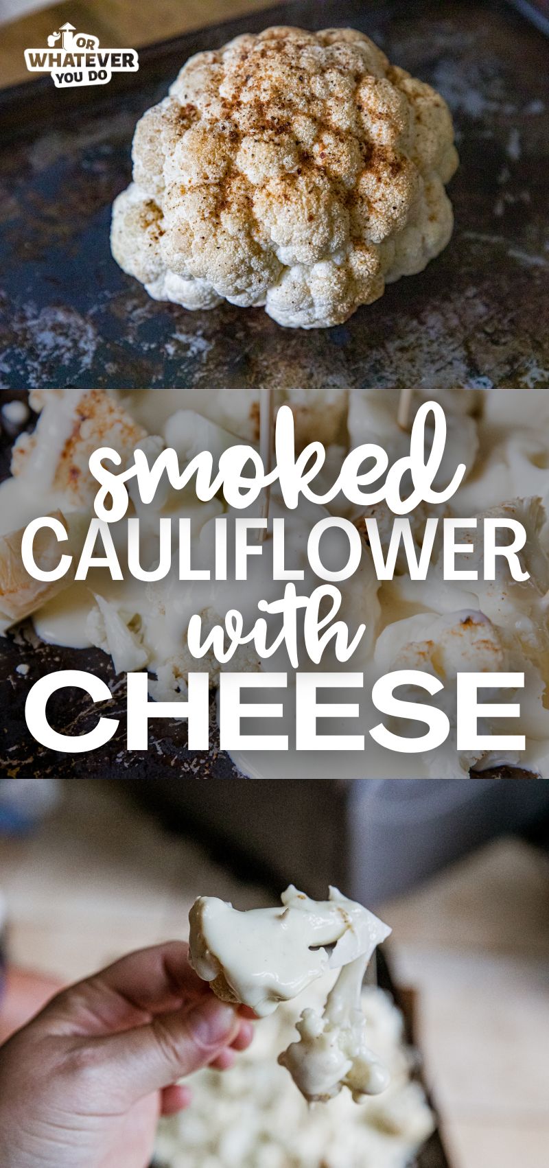 Smoked Cauliflower With Cheese Sauce