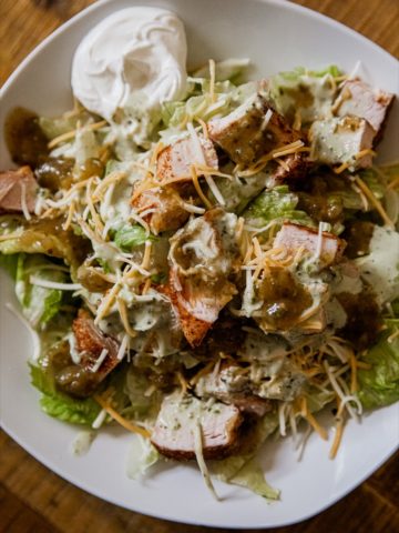 Smoked Chicken Taco Salad