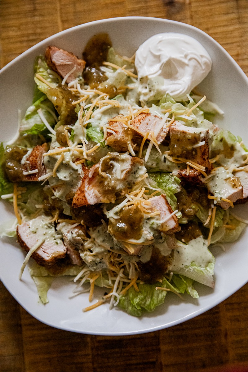 Smoked Chicken Taco Salad