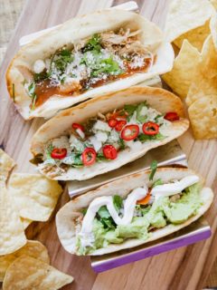 Spicy Braised Shredded Chicken Tacos