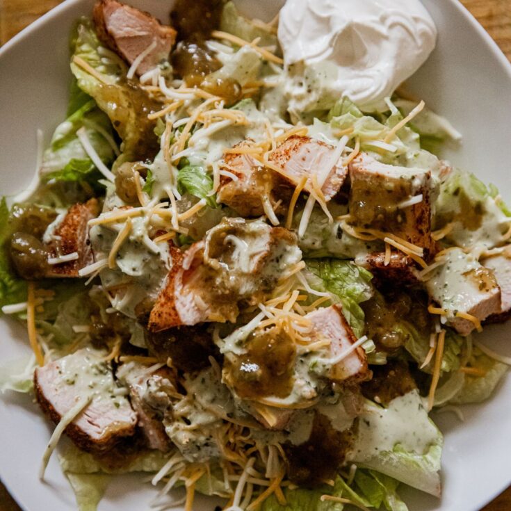 Smoked Chicken Taco Salad