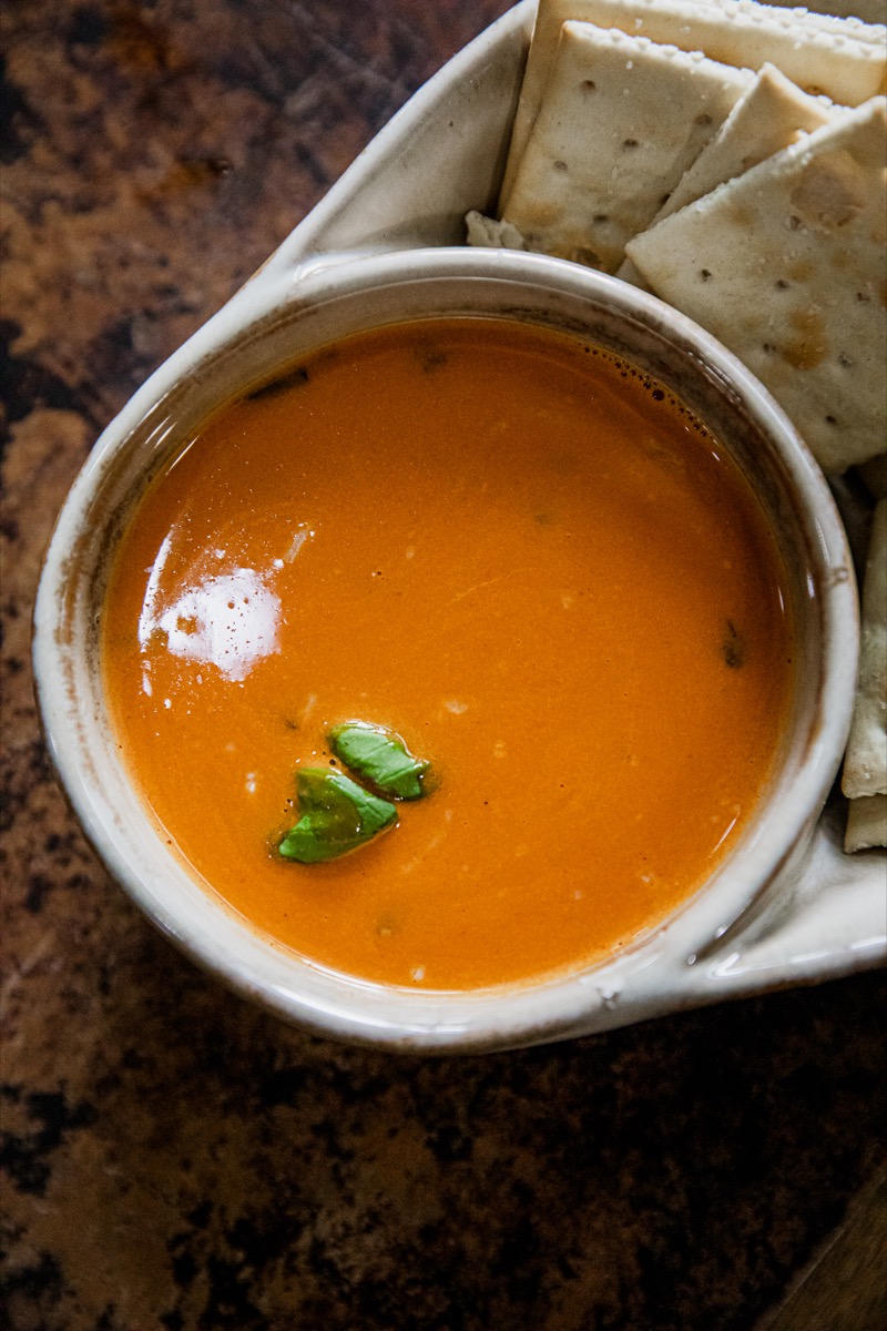 Smoked Tomato Basil Soup