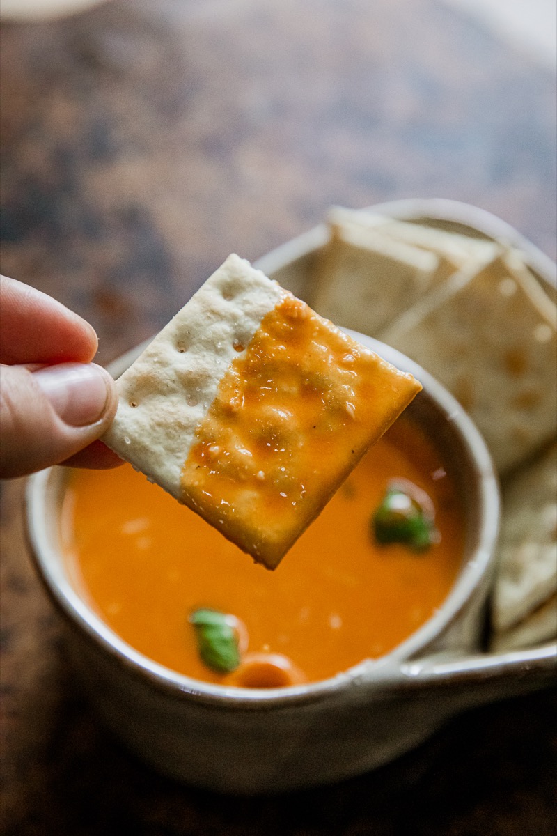 Smoked Tomato Basil Soup