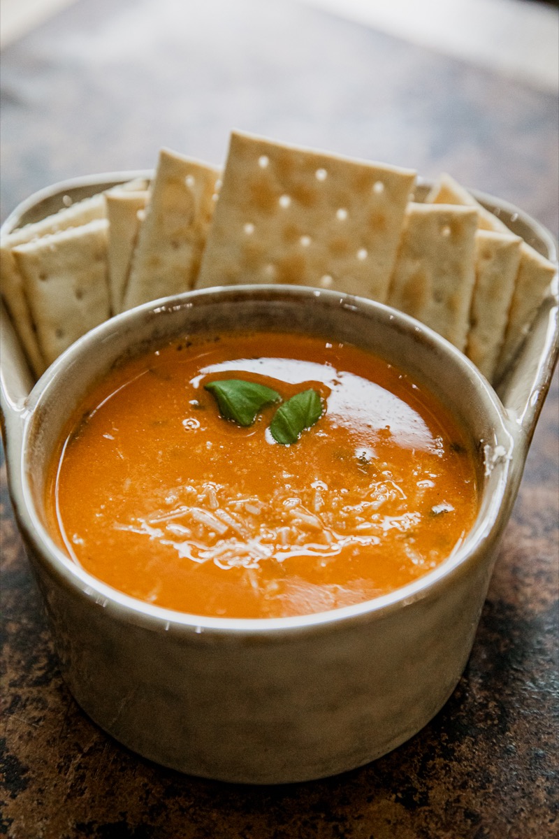 Smoked Tomato Basil Soup