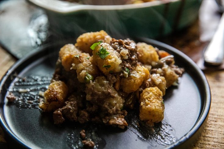 Traeger Tater Tot Hotdish