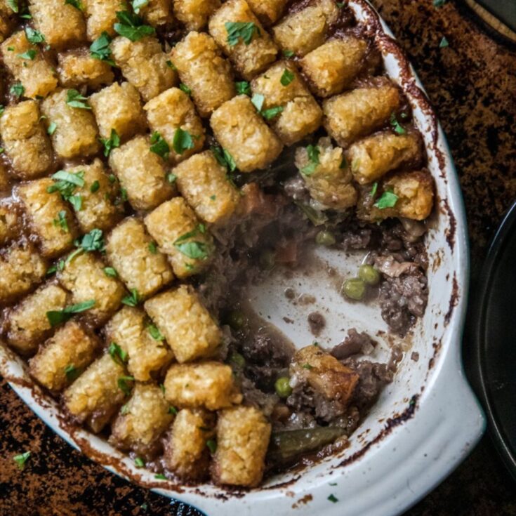 Traeger Tater Tot Hotdish