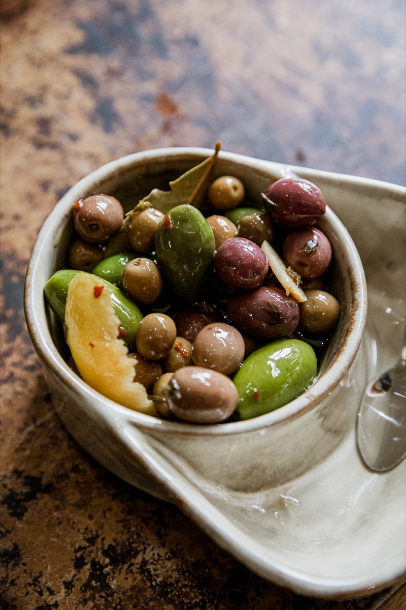 Warm Marinated Olives