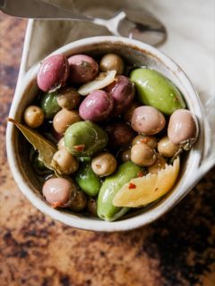 Warm Marinated Olives